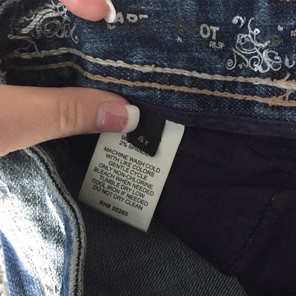 Express distressed thick stitch flap pocket jeans - Picture 4 of 6